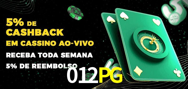 Promoções do cassino ao Vivo 012PG